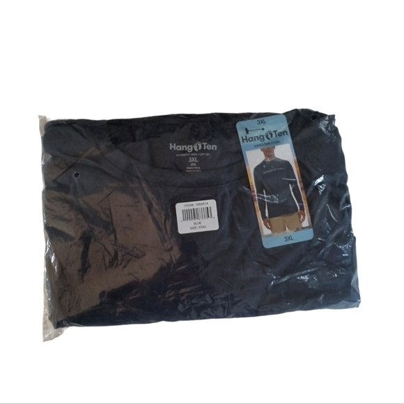 Hang Ten Men's Long Sleeve Sun Tee Navy 3XL UPF 50+ - Picture 6 of 6